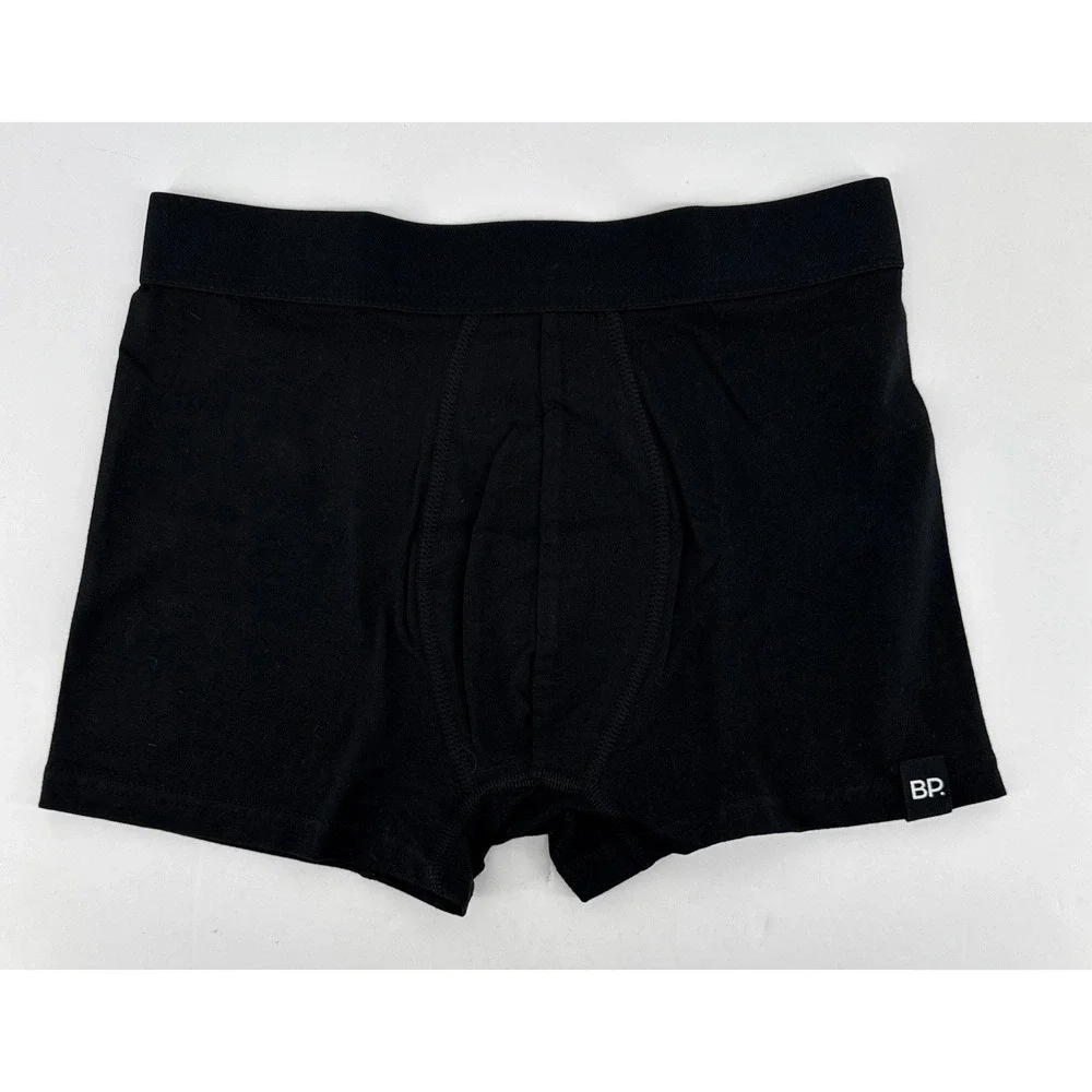 BP Mens Boxer Briefs 2 Pack Black Heather Gray Cotton Stretch Trunks Size S